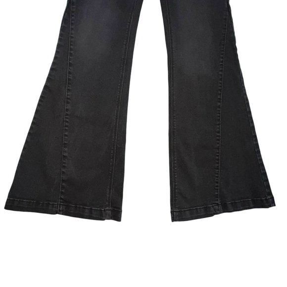 Banjara Flared Jeans 7/27 Faded Black High Rise - Picture 4 of 8